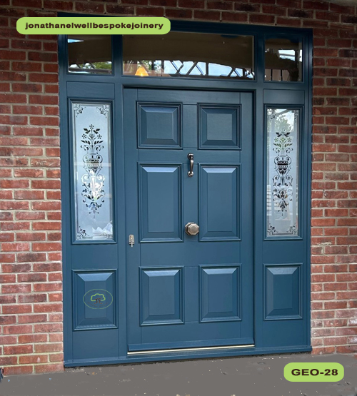 georgian style front door hague blue