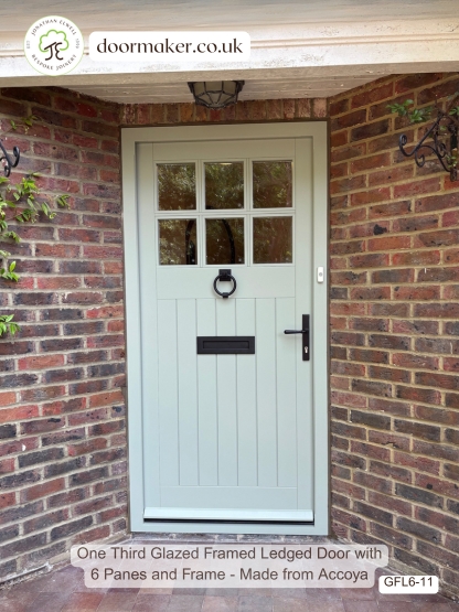 cottage style 6 pane door wimborne white accoya