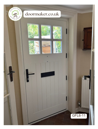 cottage style 6 pane door wimborne white accoya