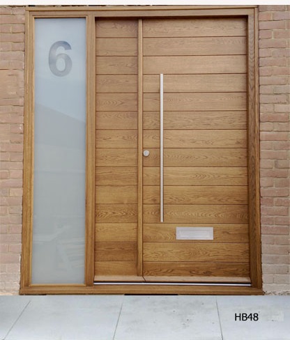 contemporary double doors