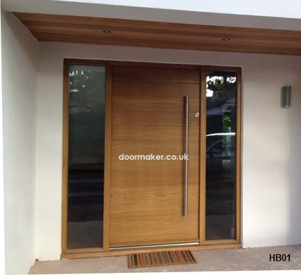 oak doors contemporary front door horizontal boarded