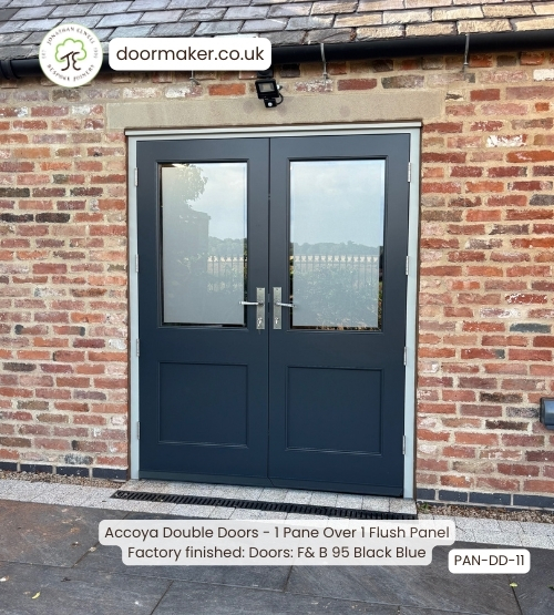 accoya double doors farrow and ball 95 black blue